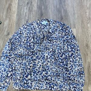 Veronica M Leopard blouse